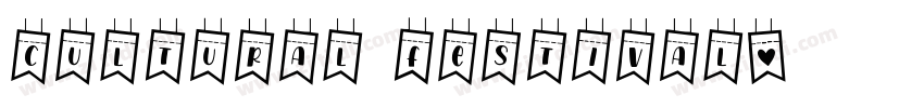 cultural festival字体转换
